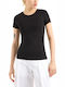 Women's Blouse Short Sleeve Black