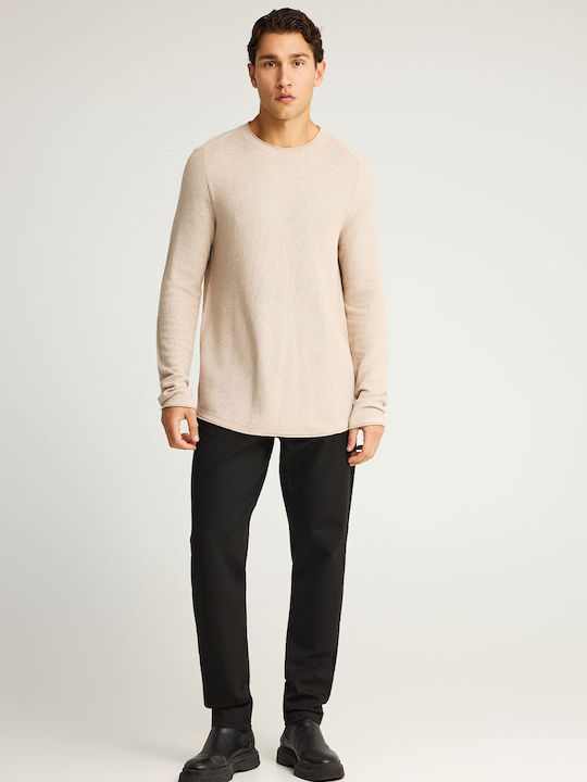 Funky Buddha Langarm Pullover Grau