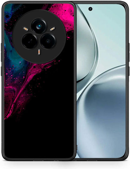Watercolor Pink Black Realme 14 Pro Θήκη