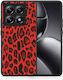 Animal Red Leopard Xiaomi 14t Pro Case