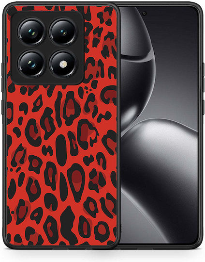 Animal Red Leopard Xiaomi 14t Pro Case