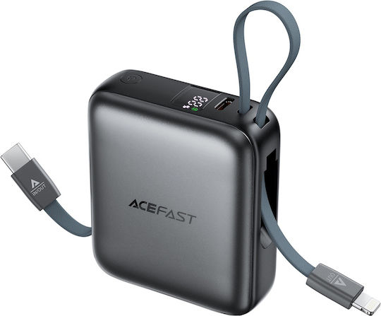 Acefast M23 Power Bank 10000mAh 22.5W με Θύρα USB-C Power Delivery Γκρι