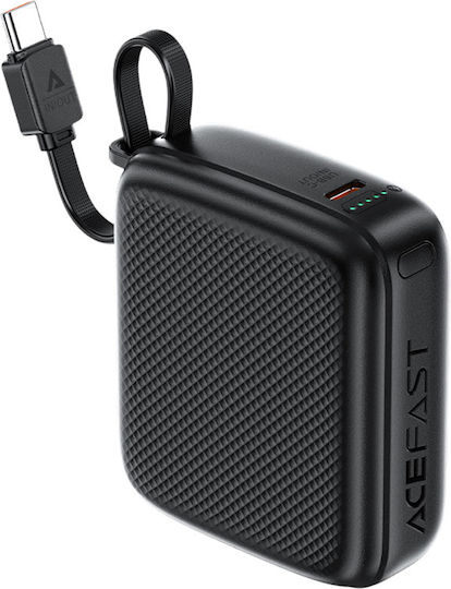 Acefast M15 Power Bank 10000mAh με Θύρα USB-C Power Delivery Μαύρο