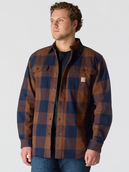 Carhartt Μακρυμάνικo Φανελένιο Πουκάμισο Καρό Red