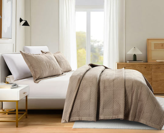 Liolios Home Покривало Кингсайз Taupe 220x240см