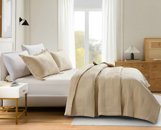 Liolios Home Покривало King Size Крем 260x240см
