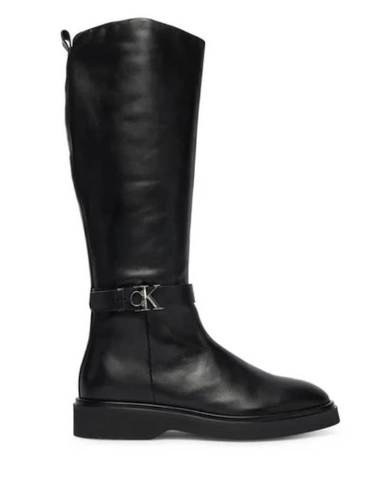 Leather Women's Boots Black