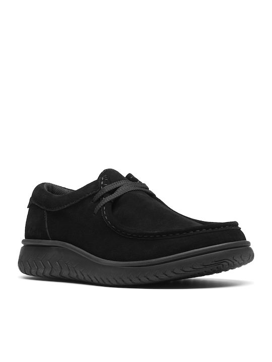 Suede Ανδρικά Μοκασίνια σε Μαύρο Χρώμα