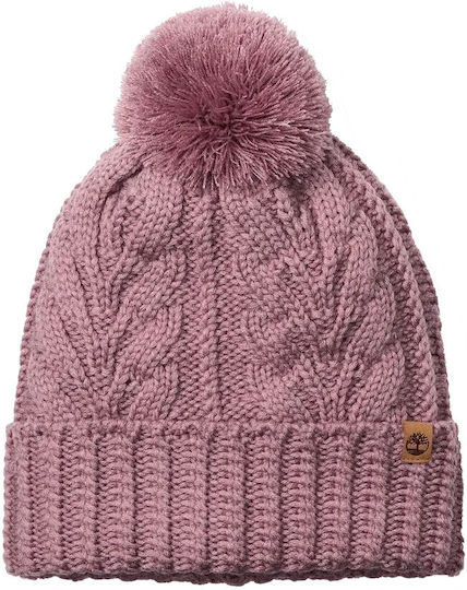 Beanie Γυναικείος Σκούφος Πλεκτός σε Μωβ χρώμα