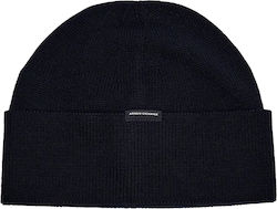 Armani Exchange Beanie Ανδρικός Σκούφος με Rib Πλέξη σε Μπλε χρώμα