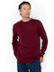 Langarm Burgundischer Pullover