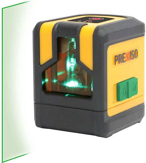 Prexiso Αυτορυθμιζόμενο Γραμμικό Αλφάδι Laser Πράσινης Δέσμης με Εύρος Εργασίας 30m