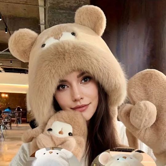 Beanie Unisex Căciulă Tricotat în culoarea Maro