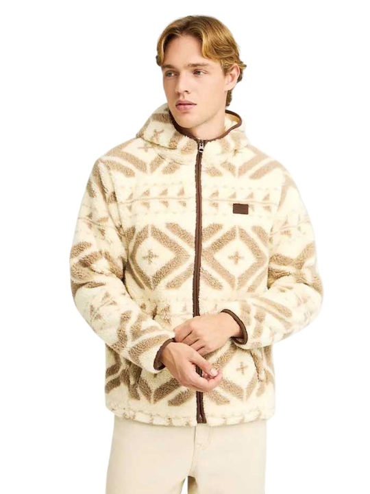 Men's Sherpa Cloud Cream Multi Jacket