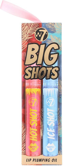 W7 Cosmetics Big Shots Σετ Μακιγιάζ για τα Χείλη 2τμχ