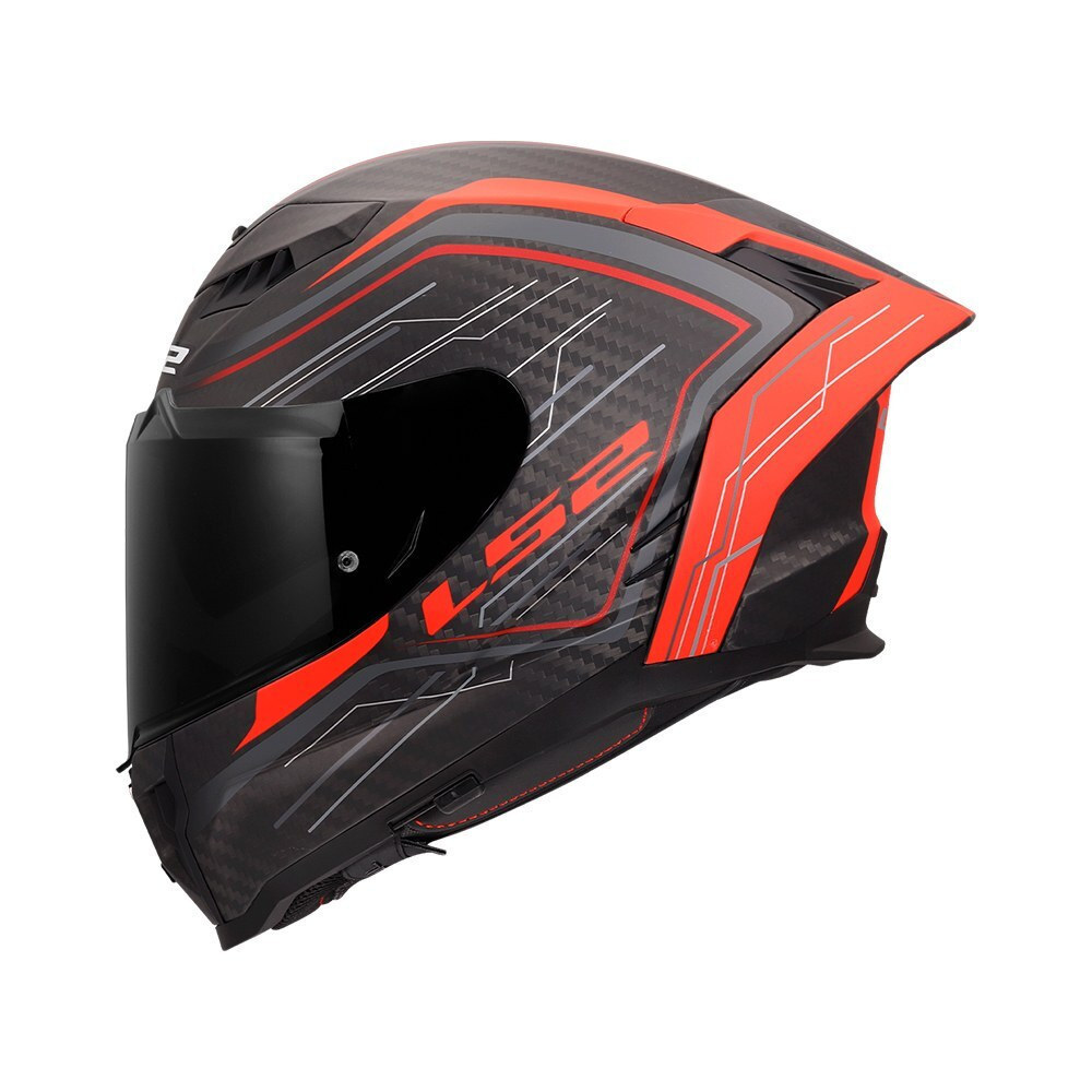 LS2 Dragon FF807 Subic Matt Red Motorcycle Helmet Full Face ECE