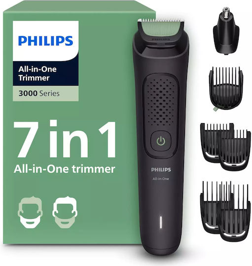 Philips Series 3000 Σετ Επαναφορτιζόμενης Κουρευτικής Μηχανής Γκρι MG3930/15