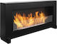 Bioethanol-Kamin Boden Platzierung 90cm Box Glas