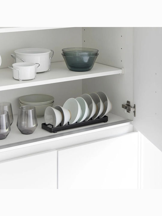 Yamazaki Tower Cabinet Dish Rack Inox in Black Colour 8.6x32x2.2cm