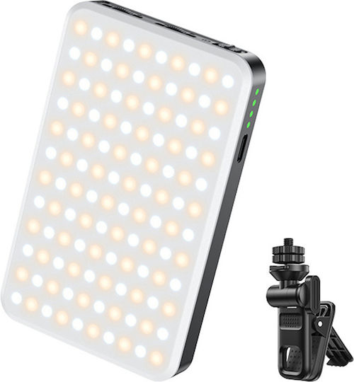 Yesido Selfie Ringlicht Dh12 Usb-c 3000mah 6w 120 LEDs Clip-on Design Schwarz