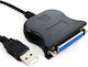 Cable USB-A to RS232 25-pin female (50-gro-YPU114) 1pcs