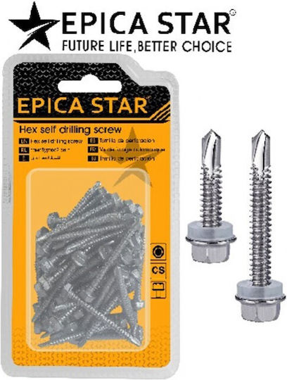 Epica Star Βίδα Εξάγωνη με Διάμετρο M5.5 και Μήκος 75mm 30τμχ