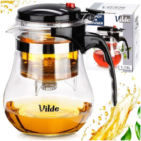 Orion Glass Teapot with Filter 1150ml