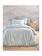 Rythmos Bettbezug-Set Baumwolle Einzelbett mit Kissenbezug 160x250 Motiv Veraman