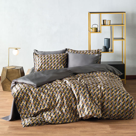 Kentia Комплект Плик за Завивка Памучен Кинг Сайз с 2 Калъфки 220x240 Zahos 04