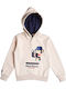 Kids Sweatshirt with Hood and Pockets Beige