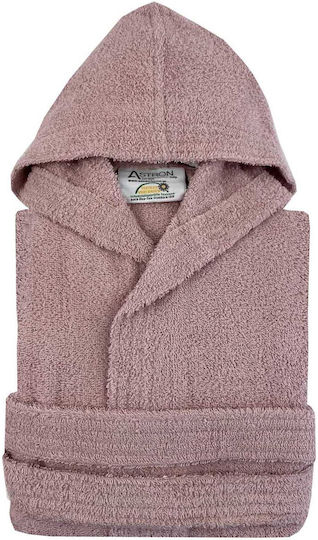 Astron Italy Παιδικό Μπουρνούζι Dusty Rose mit Kapuze