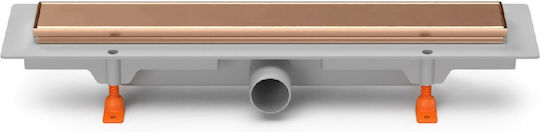 Chudej Stainless Steel Channel Floor with Output 40mm Bronze