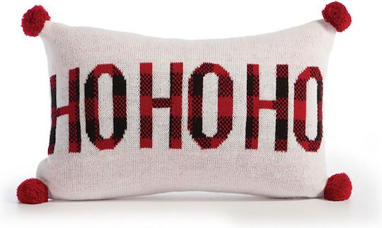 Nef-Nef Homeware Christmas Decorative Rectangular Pillowcase Ho White 30x50cm