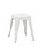 Hocker Für die Küche Metall Utopia Λευκή Ματ Απόχρωση 30x30x45cm