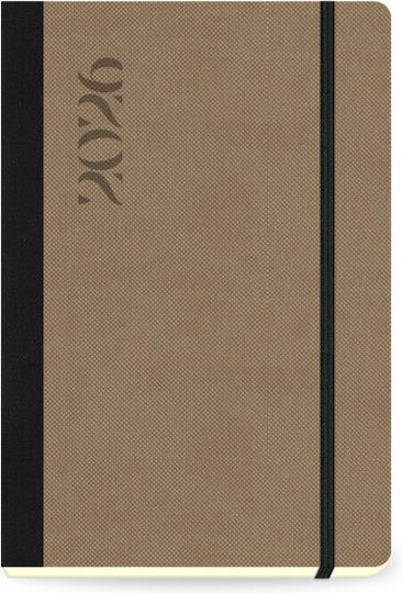 The Writing Fields Täglich Tagesordnung 2026 Braun 14x21cm