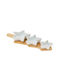 Christmas Dessert Tower Stands Wooden White L42xW14xD5.5cm.