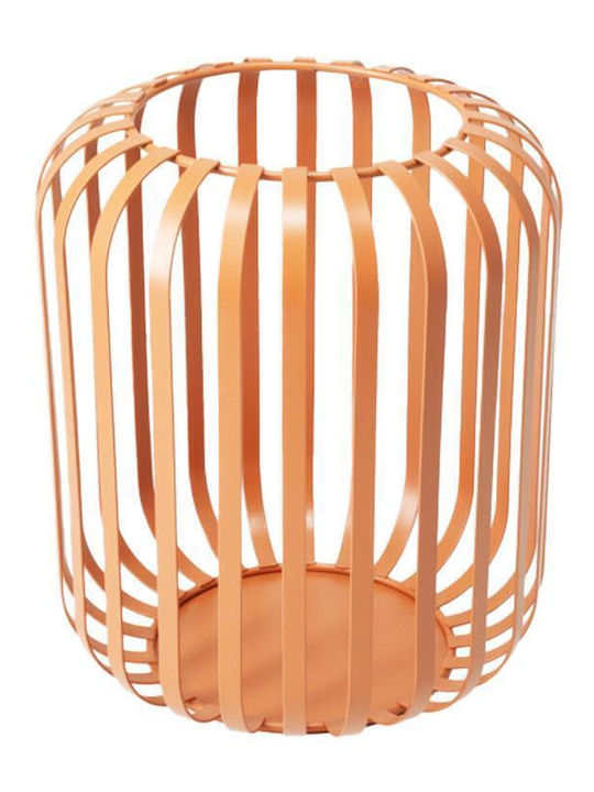 Koopman Christmas Metallic Orange Lantern 18.5x16cm