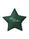 Perna Decorativă Star Merry Christmas Green Sparrow Verde
