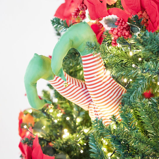 Christmas Ornament 35cm Movement K-m Elf Leg Agg000020