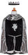 Costume Carnival Cape Silver 1pcs