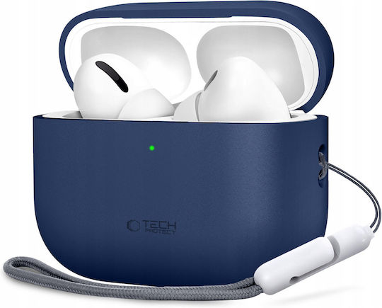 Tech-Protect Silicone Hülle Silikon in Marineblau Farbe für Apple AirPods Pro 3