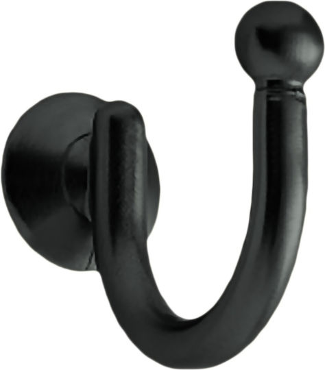 Import Hellas Holdback Cârlig din Metal Negru 1buc Import Hellas Holdback Cârlig din Metal Negru 1buc