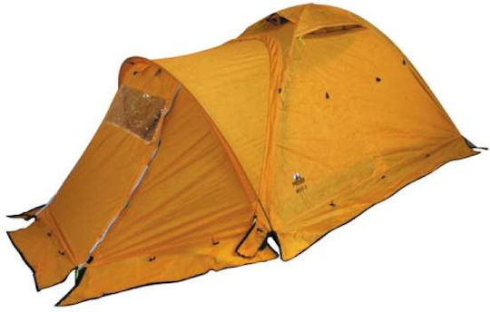 Panda Nest Σκηνή Camping Τούνελ Κίτρινη με Διπλό Πανί για 2 Άτομα 210x140x110εκ.