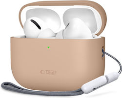 Tech-Protect Silicone Θήκη Σιλικόνης σε Καφέ χρώμα για Apple AirPods Pro 3