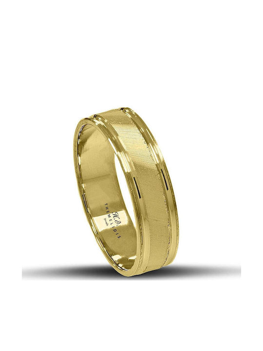 Themelidis Jewels Ehering-Set aus Gelb Gold 18K