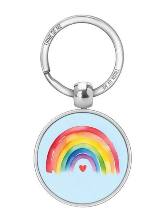 Thinkofme Keychain 3.6cm Rainbow Heart
