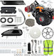 Kit Motor Bicicletă 4 Timpi 80cc 3.5hp Reductor Lanț