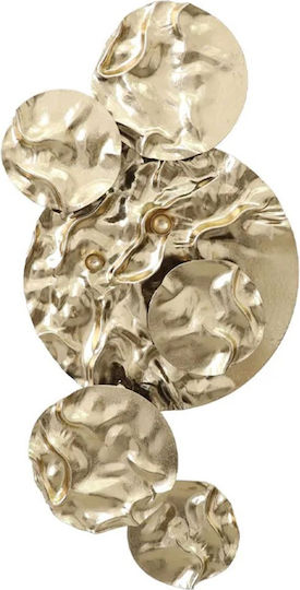 Marhome Geometric Wall Decor Gold Metallic 81.9x5.1x41.3cm