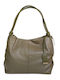 Leather Women's Bag Shoulder Green