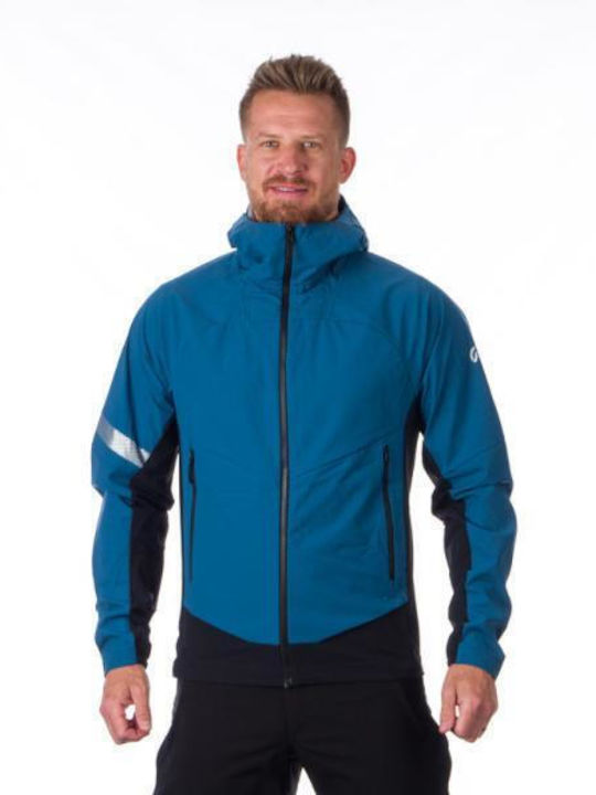 Mens Winter Jacket Softshell Waterproof and Windproof Blue, Black